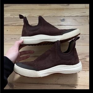 VANS ULTRARANGE 3D CHELSEA MID SHOES Suede Dark Brown‎ maroon MTE Size 8.5 Woman